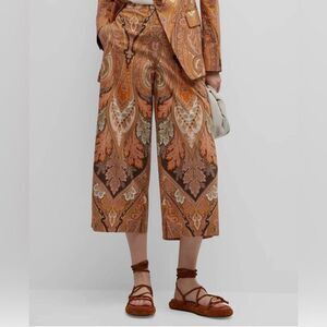 Kobi Halperin Laura Paisley Cropped Pants